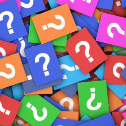 colorful question marks